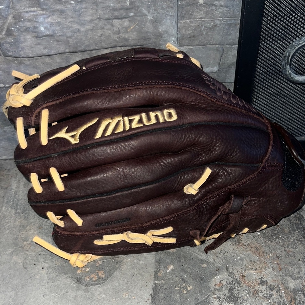 Mizuno Dark Brown Leather Baseball Glove